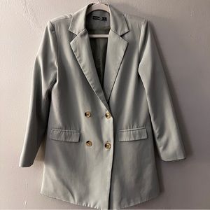 Boohoo - Solid Lapel Neck Double Breasted Blazer (Tall)